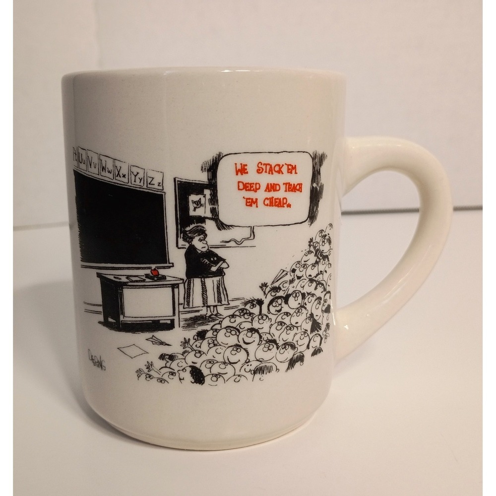 Vtg Missouri Teaching Coffee Mug Cartoon  Classroom, Missouri Teacher Gift